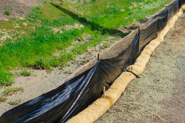 Straw Wattle Installation in Vancouver