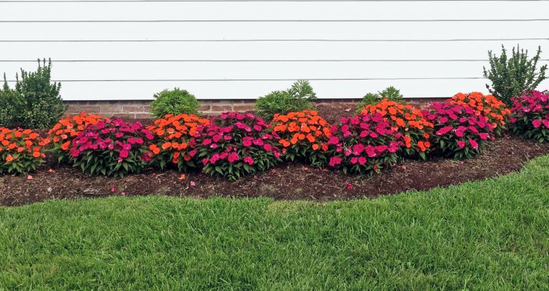Flower Bed Mulching
